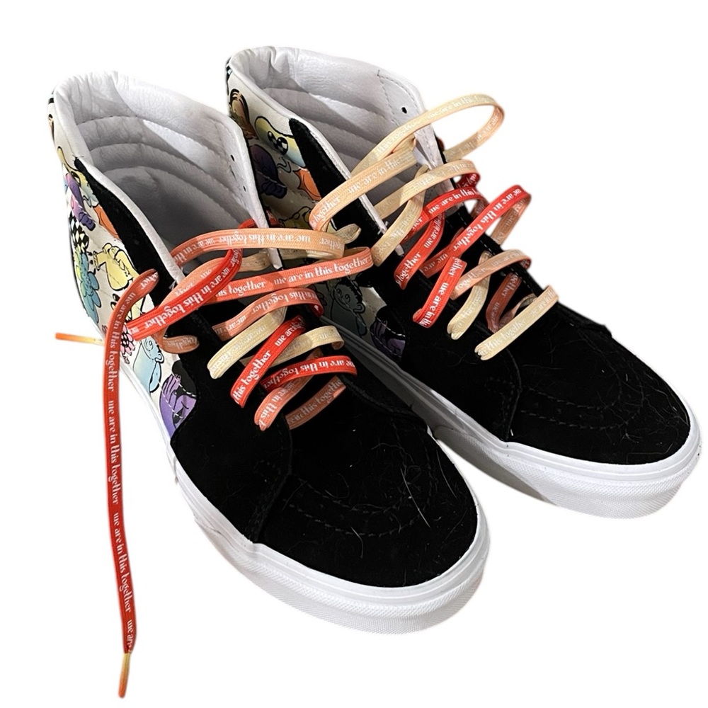 NWOT Vans Sk8-Hi Cultivate Care Floral Black & White Skate Shoes SHIP NEXT DAY